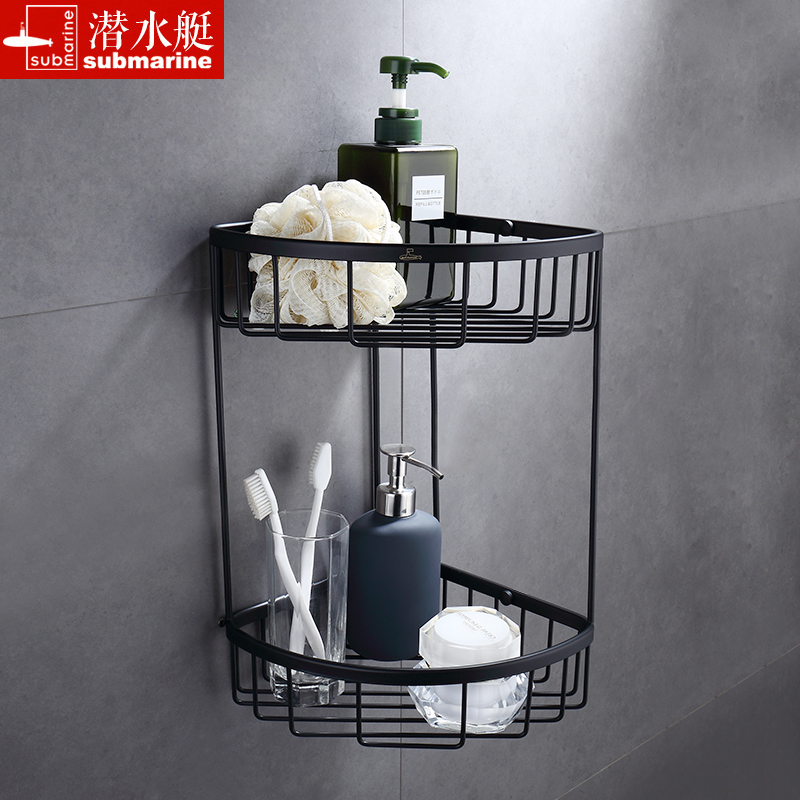 潜水艇卫生间置物架壁挂收纳架2层厕所洗手间浴室洗漱台三角架子在类目 家庭/个人清洁工具, 卫浴用具/卫浴配件, 浴室角架/置物架中 - 来自Buy2taobao.com提供专业的淘宝代购服务