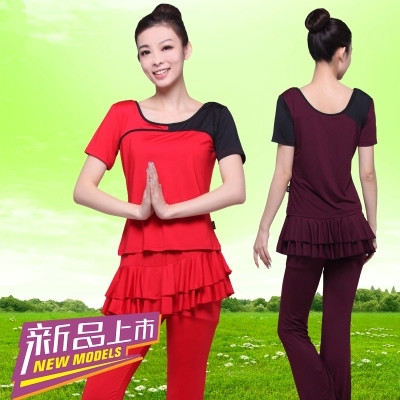 new pattern square dance clothing summer Short sleeved trousers suit adult costume Culotte Latin Practice Dance costumein the Sports/Yoga/Fitness/Fans supplies , Dance/Aerobics/Gymnastics , Square Dance , Square Dance Set category - from Buy2taobao.com to provide professional Taobao agent buy service