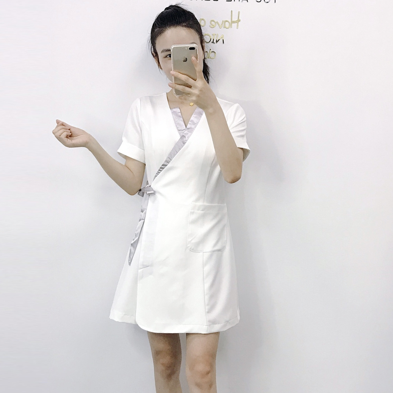 summer new pattern Short sleeved Beautician coverall SPA health preservation Service technician Permanent High-end customized Dressin the Women's clothing/Boutique , Set/Student uniforms/Work uniforms , Career skirt suits category - from Buy2taobao.com to provide professional Taobao agent buy service