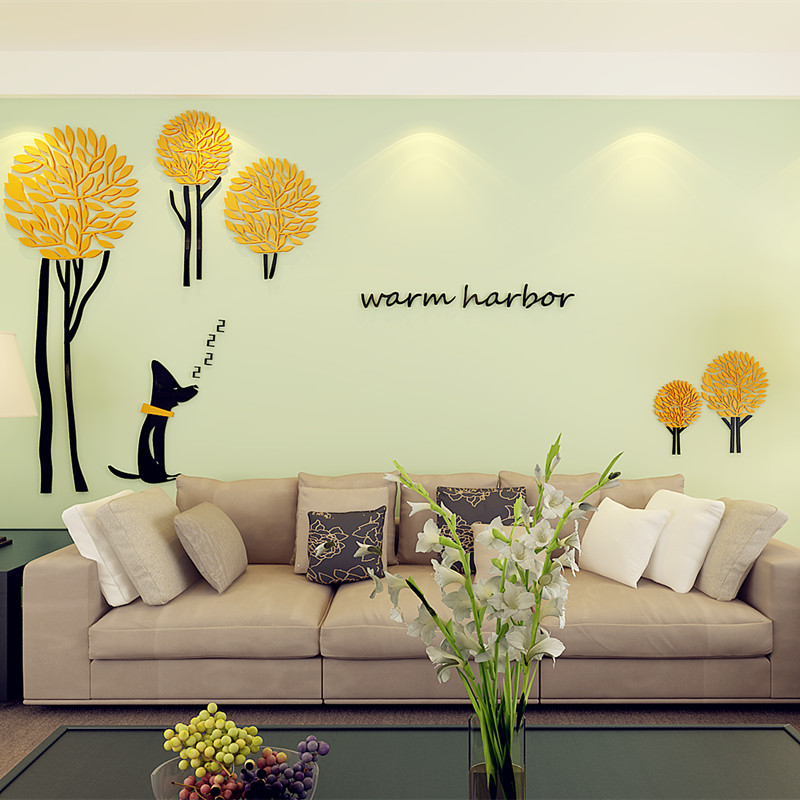 Dog dream 3D Acrylic three-dimensional Wall stickers a living room television sofa Background wall Decorative wall indoor Decorative stickersin the Home accessories , Stickers , Wall Stickers category - from Buy2taobao.com to provide professional Taobao agent buy service