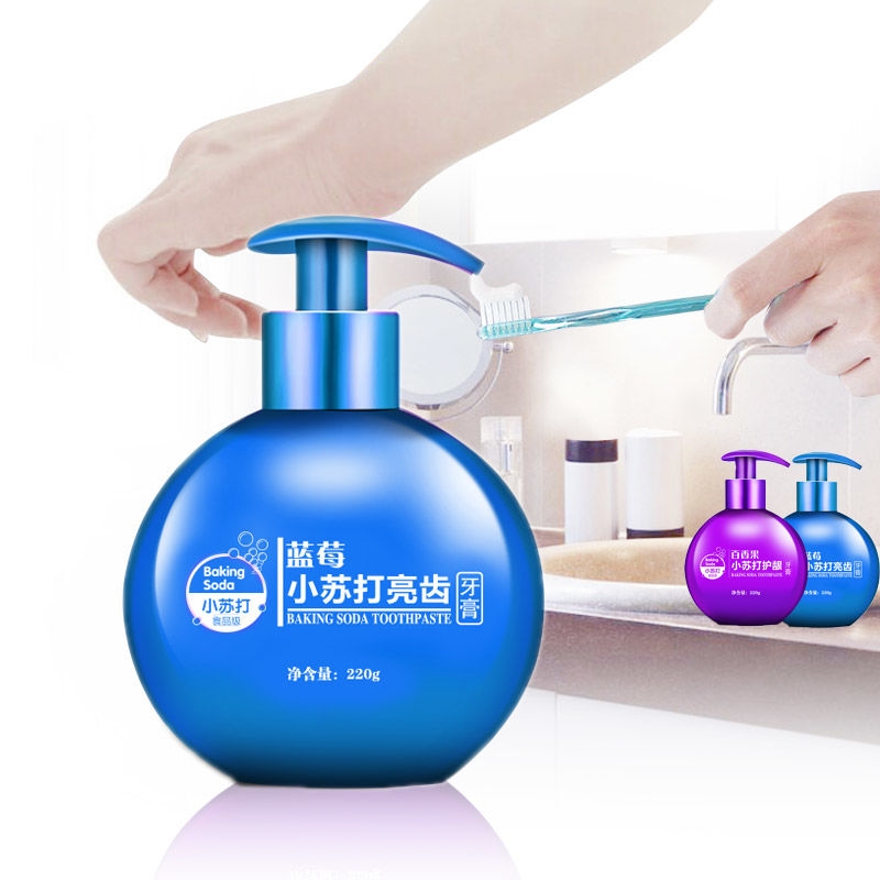 小苏打美白牙膏220g/瓶 食品级按压式液体牙膏去黄去口臭口气清新在类目 尿片/洗护/喂哺/推车床, 牙胶/牙刷/牙膏, 牙膏中 - 来自Buy2taobao.com提供专业的淘宝代购服务