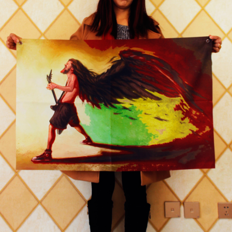 潘多拉吉他手DIMEBAG 酒吧纹身工作室挂布墙布音乐主题酒店装饰画在类目 家居饰品, 壁饰中 - 来自Buy2taobao.com提供专业的淘宝代购服务