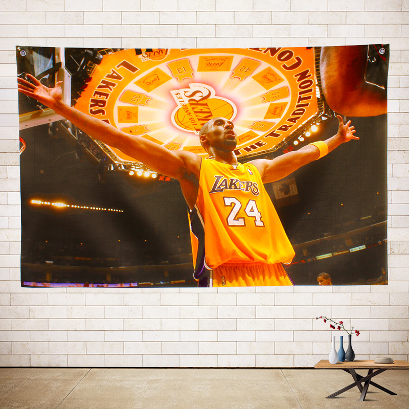 科比 宿舍挂布 挂毯 NBA藍球明星 體育館裝飾 體育明星來圖定制在類目 家居飾品, 壁飾中 - 來自Buy2taobao.com提供專業的淘寶代購服務