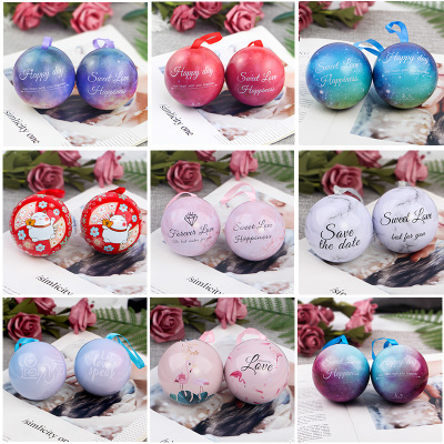 结婚欧式圆球形创意喜糖盒伴手礼糖果包装礼盒星空马口铁糖盒