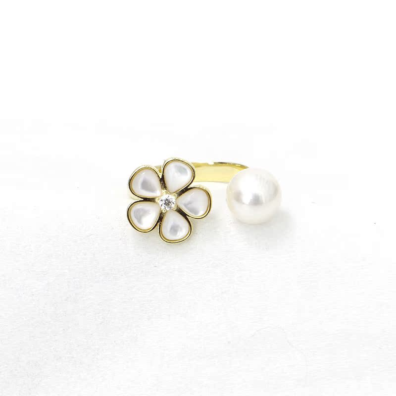 Pearl Fair Freshwater pearls 7-8mm circular S925 Sterling Silver Plum blossom Ringin the Jewelry/Diamond/Jade/Gold , Natural pearls (New) , Bracelets category - from Buy2taobao.com to provide professional Taobao agent buy service