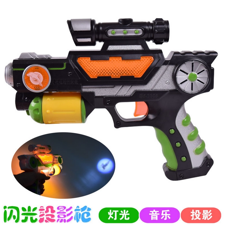 兒童玩具槍聲光沖鋒槍電動投影音樂手槍男小孩玩具2-3-4-5-6歲在類目 玩具/童車/益智/積木/模型, 兒童玩具槍, 其他玩具槍中 - 來自Buy2taobao.com提供專業的淘寶代購服務