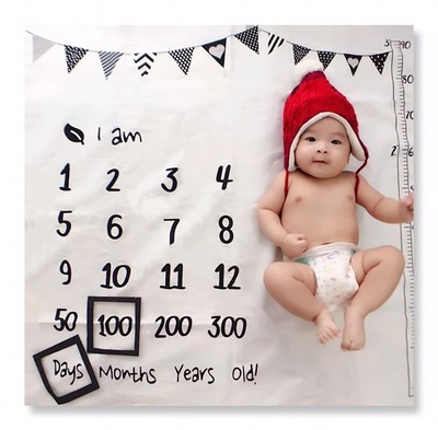 One hundred days Newborn Art Cartoon prop baby photograph Background cloth Trill diy Studio thickening Month Datein the 3C Digital Accessories, SLR/Single-camera accessories , Studio Equipment , Background cloth category - from Buy2taobao.com to provide professional Taobao agent buy service