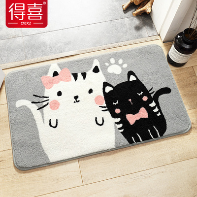 地毯垫子地垫家用卫生间门口门垫浴室脚踏防滑垫卧室进门吸水脚垫