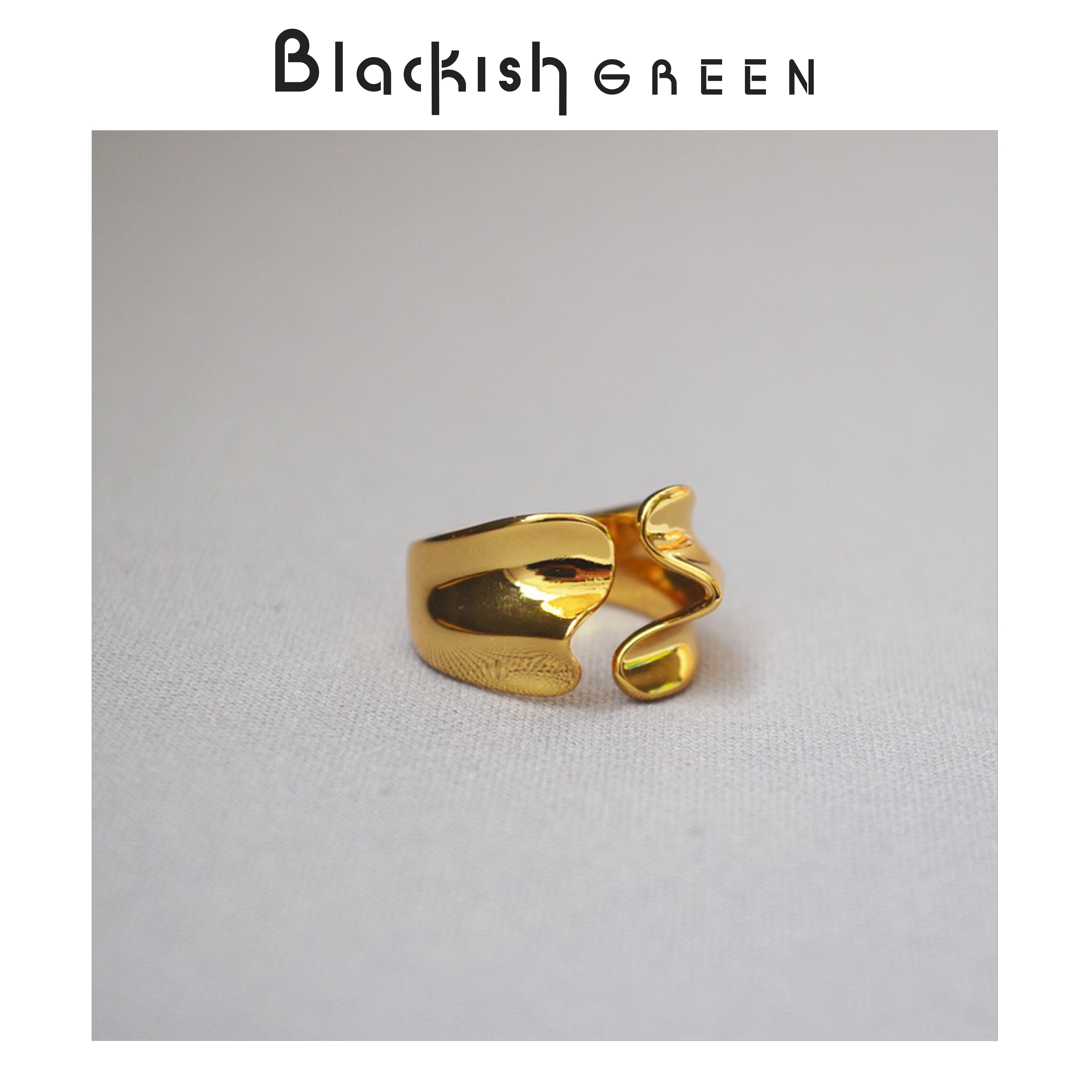 墨绿GREEN 简约水波纹 欧美金属光面不规则宽版小众设计指环戒指在类目 个性定制/设计服务/DIY, 饰品定制, 戒指手链定制中 - 来自Buy2taobao.com提供专业的淘宝代购服务
