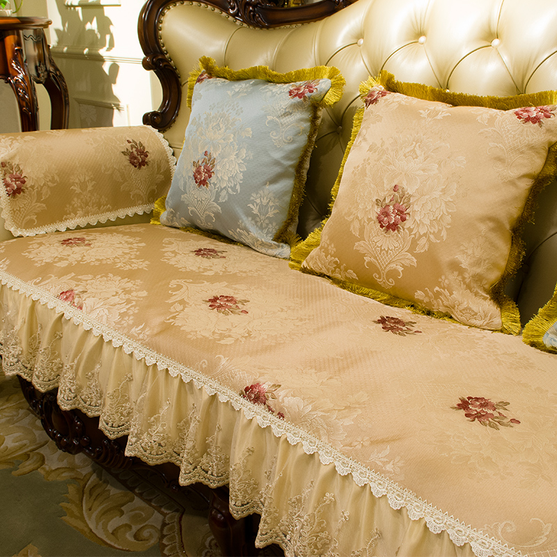 Sofa cushion European style Four seasons currency genuine leather non-slip sofa Seat cushion high-grade Luxurious a living room combination Fabric art Sofa coverin the Home Fabric , Cushion/Cushion/Sofa cushion , Sofa cushion category - from Buy2taobao.com to provide professional Taobao agent buy service