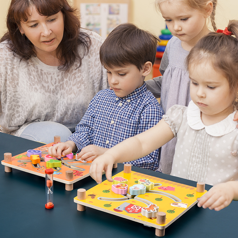 幼儿童迷宫积木拼图宝宝数字拼板玩具早教逻辑思维3岁6益智力开发|ruв категории игрушка/коляска/головоломка/блоки/модель, бусы/головоломка/в паре/демонтаж/бить игрушки, головоломка/деревоплита - от Buy2taobao.com для оказания профессиональной услуги покупки агента Taobao