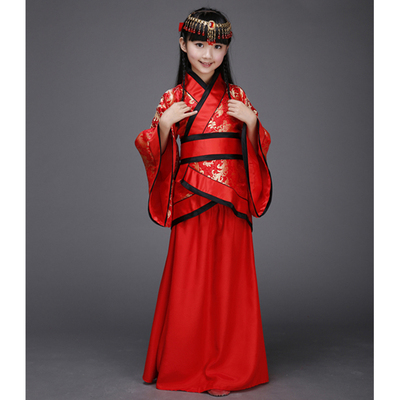 儿童古装汉服女童仙女装民族服装女孩表演服演