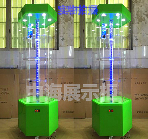 落地大型有机玻璃旋转商品精品茶具展销会展柜化妆品路游器展示柜在类目 商业/办公家具, 货架/展柜, 精品展柜/陈列柜中 - 来自Buy2taobao.com提供专业的淘宝代购服务