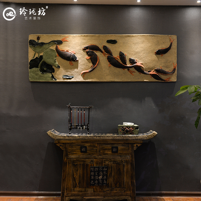 中式浮雕壁画客厅沙发背景墙饰酒店茶楼古典中国风壁饰树脂装饰画在类目 家居饰品, 壁饰中 - 来自Buy2taobao.com提供专业的淘宝代购服务