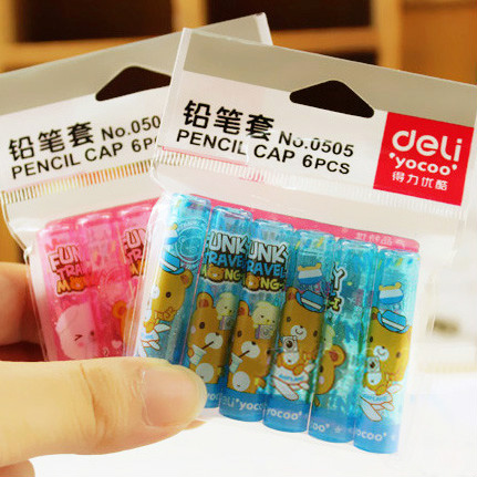 Effective 0505 Pencil sets Cartoon pencil Cap of a pen Plastic Pen holder 6 children security Pen cap colour randomin the Electronic Dictionary/Electronic paper book/Stationery , Everyday school supplies , Wobi category - from Buy2taobao.com to provide professional Taobao agent buy service