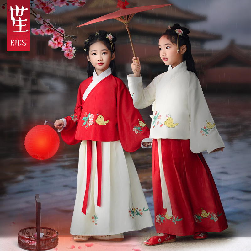 女童汉服中国风原创袄裙国学襦裙古装小孩女宝古装春秋儿童汉服女|ruв категории Детская одежда, детей ципао/костюм/национальная одежда, костюм - от Buy2taobao.com для оказания профессиональной услуги покупки агента Taobao