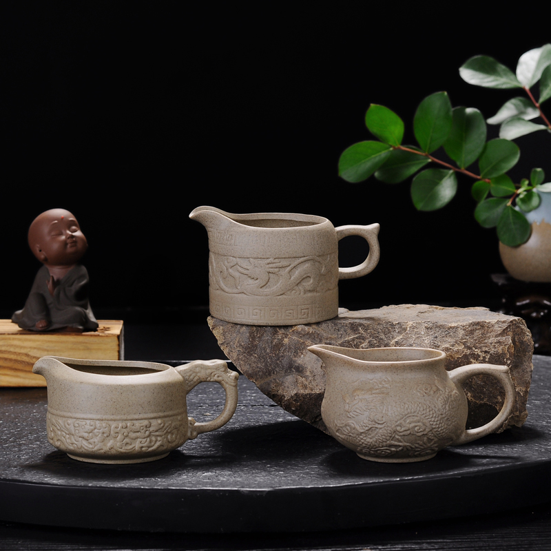 创意粗陶公道杯日式公杯陶瓷茶海手工窑变分茶器复古功夫茶具配件在类目 餐饮具, 茶具, 公道杯中 - 来自Buy2taobao.com提供专业的淘宝代购服务