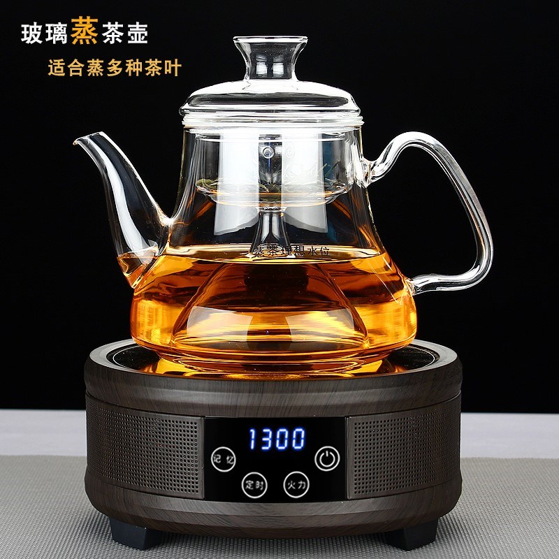 全玻璃蒸茶器 电陶炉黑茶蒸茶壶耐热玻璃烧水壶蒸汽煮茶壶泡茶壶|ruв категории посуда, чайный сервиз, чайник - от Buy2taobao.com для оказания профессиональной услуги покупки агента Taobao