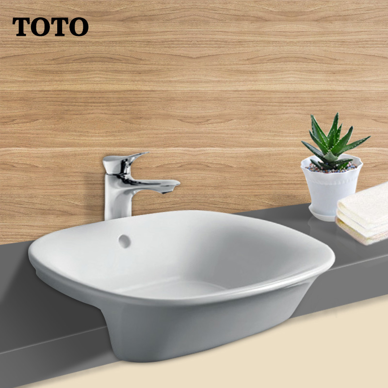 TOTO洁具 卫浴 半埋入式洗脸盆LW198B 嵌入式面盆 半挂盆 台上盆在类目 家装主材, 卫浴用品, 洗面盆, 半嵌入式洗脸盆中 - 来自Buy2taobao.com提供专业的淘宝代购服务