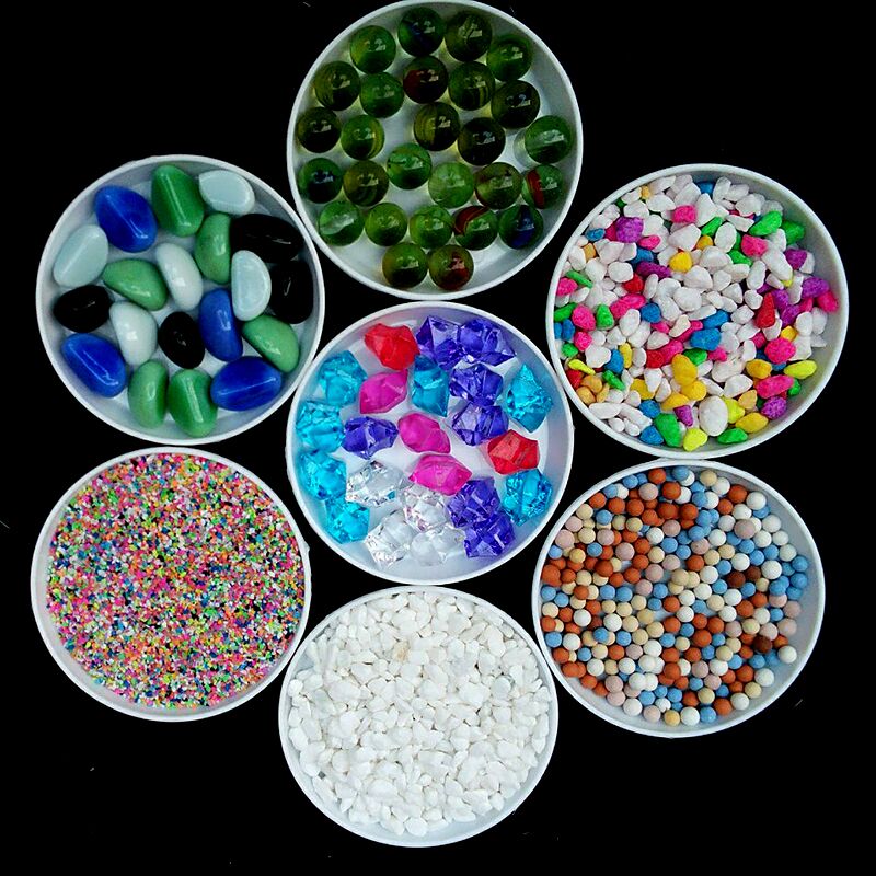 园艺用品装饰品专用七彩石 亚克力水晶石 水培鱼缸石鹅卵石玻璃球|msdalam kategori penghantaran bunga/bunga simulasi/tumbuhan berkebun, Gardening Supplies, 智能园艺用品 - dari Buy2taobao.com untuk memberikan perkhidmatan ejen Taobao profesional membeli