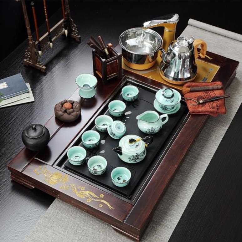 托盘家用泡茶杯茶盘陶瓷茶台桌个性茶桌复古泡茶器白瓷简约整套装|msdalam kategori pinggan mangkuk, set teh, Kung Fu teh - dari Buy2taobao.com untuk memberikan perkhidmatan ejen Taobao profesional membeli