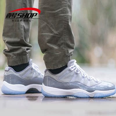 壹号shop air jordan 11 low 乔11 aj11酷灰低帮 情侣528895-003