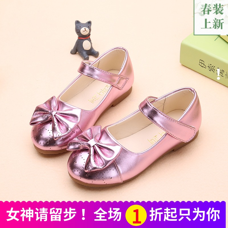 2019春秋款女童单鞋表演鞋小中大童蝴蝶结公主软底鞋儿童休闲鞋潮|ruв категории детская обувь/детская обувь/между родителями и детьми обувь, туфли - от Buy2taobao.com для оказания профессиональной услуги покупки агента Taobao
