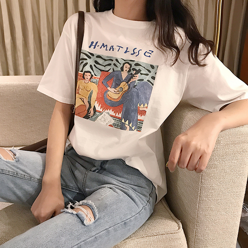 夏季外穿哺乳衣纯棉T恤女短袖绘画涂鸦印花百搭韩版宽松喂奶上衣在类目 孕妇装/孕产妇用品/营养, 家居服/哺乳装/秋衣裤, 家居服上装中 - 来自Buy2taobao.com提供专业的淘宝代购服务