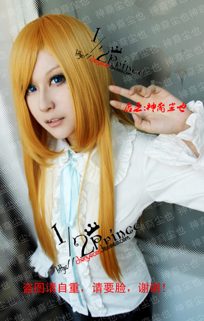 【1/2Prince cos高溫絲假發】+橘金色70CM直發+在類目 模玩/動漫/周邊/cos/桌遊, Cosplay服飾/道具/服務, COSPLAY配件/道具/人偶服中 - 來自Buy2taobao.com提供專業的淘寶代購服務