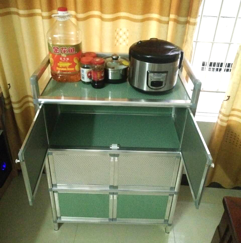 简约餐边柜多功能三层组装不生锈铝合金碗柜厨房柜子收纳柜小酒柜在类目 住宅家具, 柜类, 餐边柜中 - 来自Buy2taobao.com提供专业的淘宝代购服务