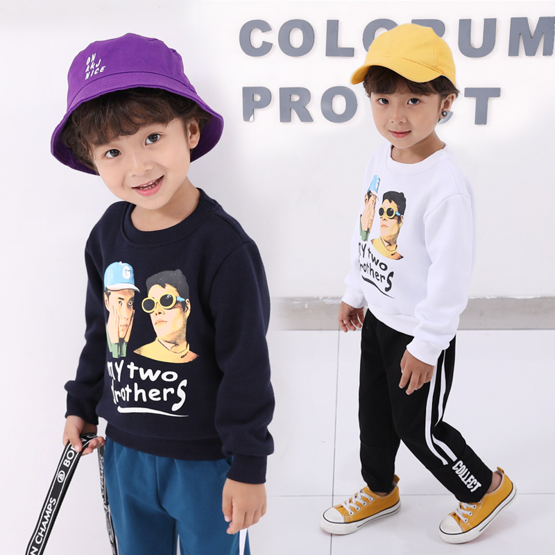 男童秋冬卫衣2019新品童装中小童潮流印花套头衫儿童宝宝加绒上衣在类目 童装/婴儿装/亲子装, 卫衣/绒衫中 - 来自Buy2taobao.com提供专业的淘宝代购服务