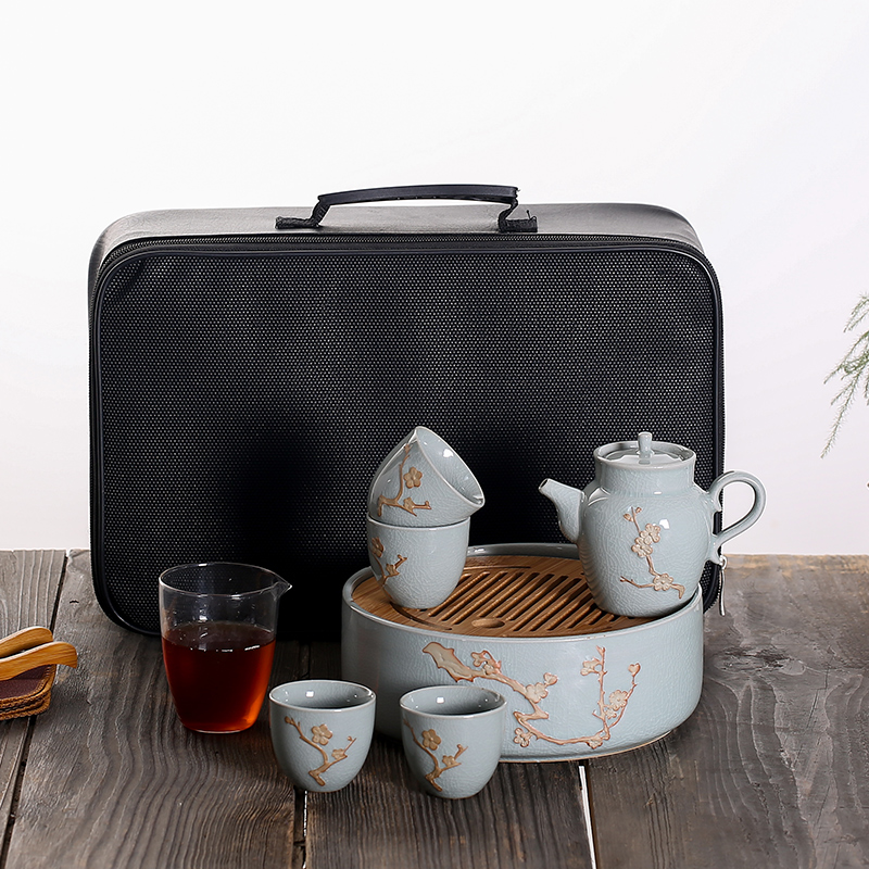 Ruyao Japanese Kungfu Online tea set suit ceramics household travel Portable outdoors customized logoin the Tableware , Tea set , Kung Fu Tea category - from Buy2taobao.com to provide professional Taobao agent buy service