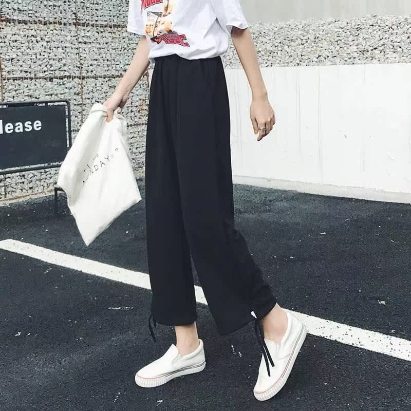 Straight pants Side Dance pants Easy Wide leg pants temperament Self cultivation A summer summer 2018 Fashionable yarnin the Women's clothing/Boutique , Pants , Casual pants category - from Buy2taobao.com to provide professional Taobao agent buy service