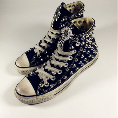 莱C工匠好先生关晓彤彭嘉禾同款铆钉帆布鞋女