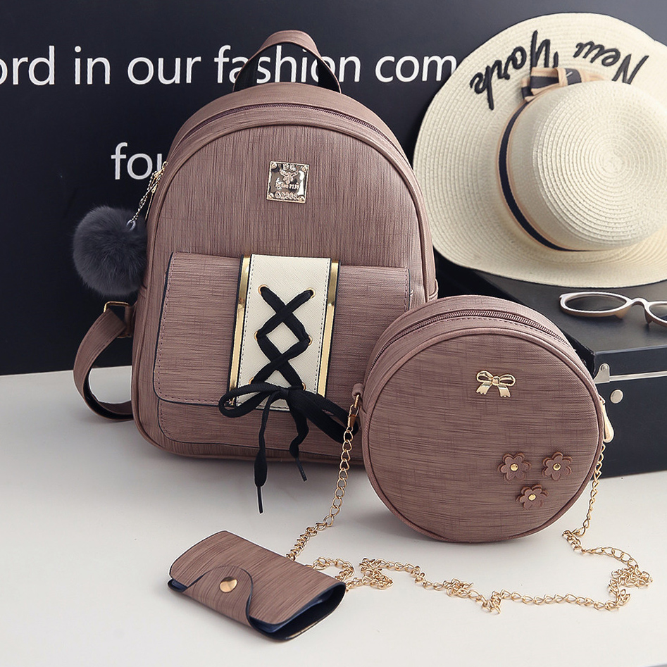 Retro shoulder bag Korean Edition 2017 New winter Versatile Ladies Backpack Schoolbag pu Travelling bagin the Toy/Childs/Puzzle/Building block/Model , Bags for children/Backpack/Bags , Schoolbag category - from Buy2taobao.com to provide professional Taobao agent buy service