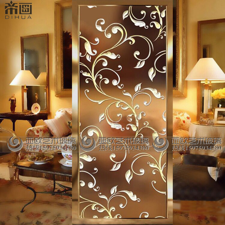 Art Glass Tempered screen Entrance partition Shoe cabinet home decoration a living room Carved Scrub transparent 3d Three-dimensional backgroundin the Basic building materials , Glass , Art Glass category - from Buy2taobao.com to provide professional Taobao agent buy service