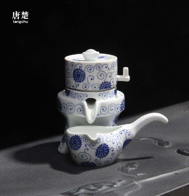 懒人石磨半自动功夫茶具套装陶瓷家用创意个性青瓷防烫泡茶器茶壶在类目 餐饮具, 茶具, 功夫茶具中 - 来自Buy2taobao.com提供专业的淘宝代购服务