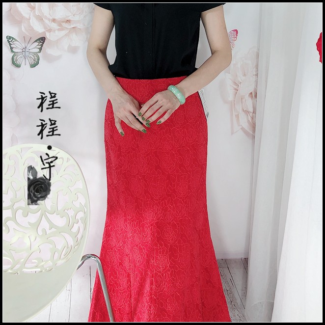 清仓特价格家腰裙2019新款女夏复古优雅玫瑰浓情包臀鱼尾裙2721|ruв категории Женская одежда, юбка - от Buy2taobao.com для оказания профессиональной услуги покупки агента Taobao