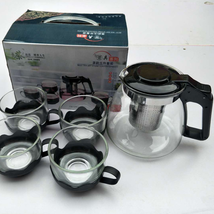 gift customized Health pot Shuiju suit Five-piece Kungfu Online tea set Glass Teapot Heatin the Tableware , Tea set , Tea package category - from Buy2taobao.com to provide professional Taobao agent buy service