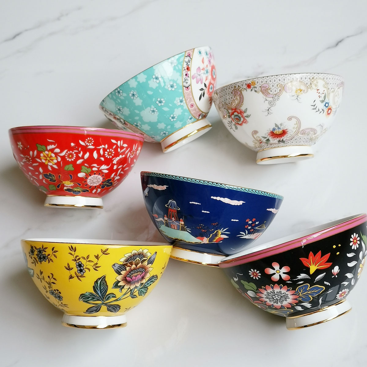 现货英国正品Wedgwood Wonderlust 系列骨瓷餐具茶具茶碗饭碗11cm|msdalam kategori pinggan mangkuk, pinggan mangkuk, Bowl - dari Buy2taobao.com untuk memberikan perkhidmatan ejen Taobao profesional membeli