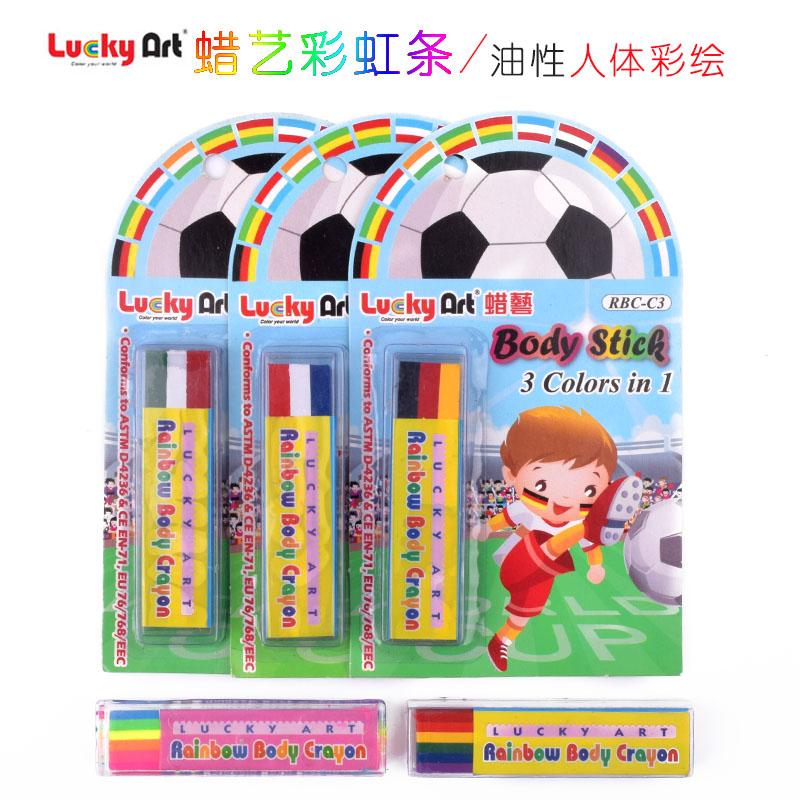 多色彩虹條彩繪筆臉部兒童彩繪棒塗鴉筆彩繪條無毒在類目 電子詞典/電紙書/文化用品, 畫具/畫材/書法用品, 蠟筆中 - 來自Buy2taobao.com提供專業的淘寶代購服務