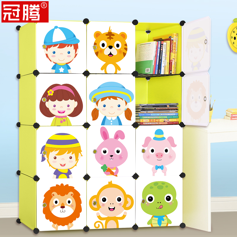 Guanteng Children's bookcase originality Assemble dustproof Free combination cabinet Cartoon Simple bookshelfin the Residential furniture , Cabinet , Bookcase , Single bookcase category - from Buy2taobao.com to provide professional Taobao agent buy service