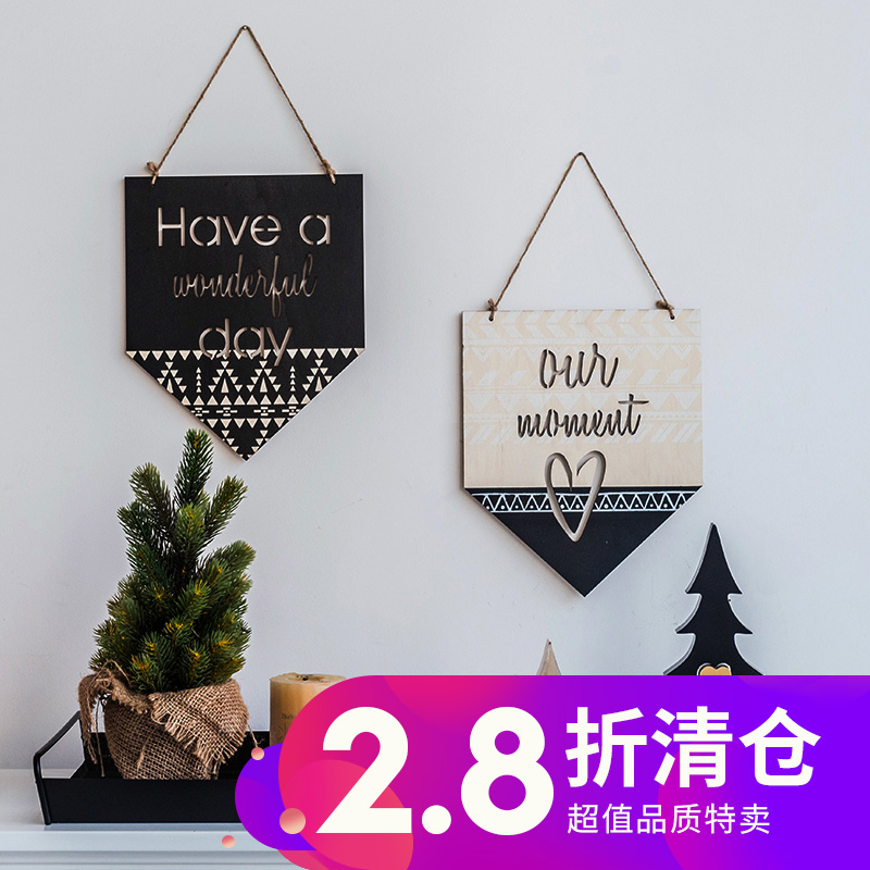 LIMlife北欧撞色旗帜挂牌客厅卧室壁挂欧式花型墙面装饰清新时尚|msdalam kategori Aksesori rumah, mural - dari Buy2taobao.com untuk memberikan perkhidmatan ejen Taobao profesional membeli