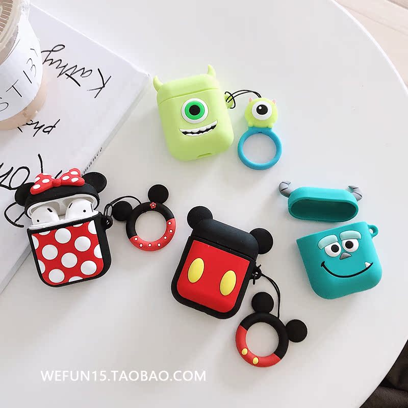 Cartoon AirPods smart cover Apple Bluetooth wireless Headphone sets originality personality men and women the republic of korea Lanyard 1in the 3C Digital Accessories, MP3/MP4 Fitting , Headphone Accessories category - from Buy2taobao.com to provide professional Taobao agent buy service
