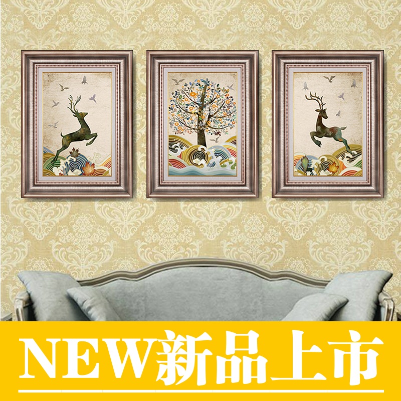 2019 Modern minimalist a living room Decorative painting European style Triplet Europe and America bedroom high-grade combination Hanging picturein the Home accessories , Decorative painting , Modern decorative painting category - from Buy2taobao.com to provide professional Taobao agent buy service