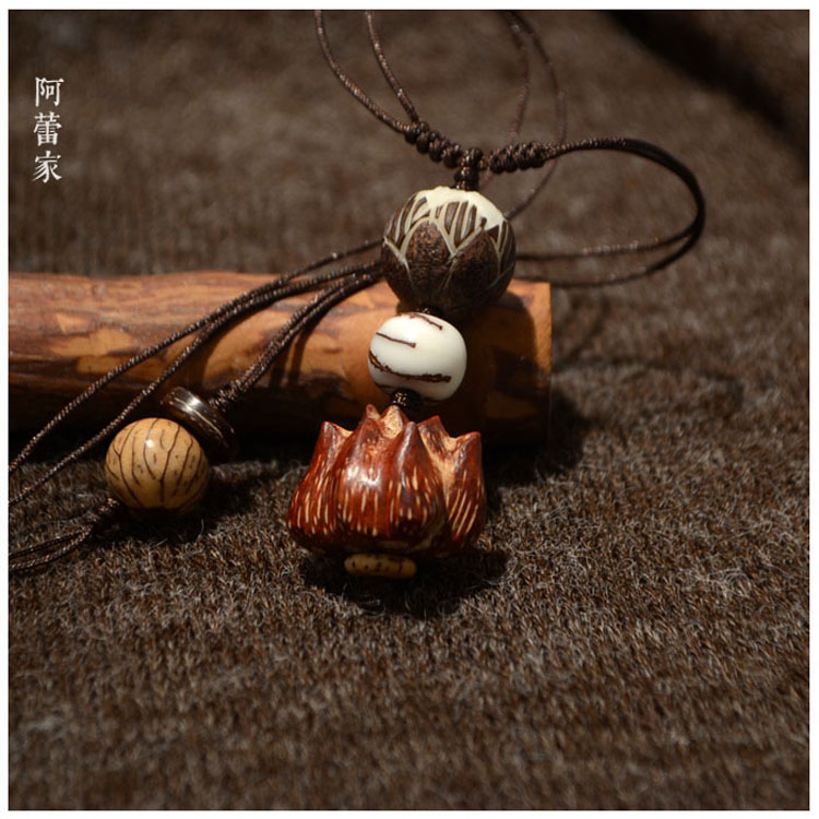 「佛泽。胭脂扣」滴血莲花项链原籽雕莲花菩提子长链┆阿蕾家X01|ruв категории Ручная работа, религии ремесла, чётки/чётки, чётки ожерелье - от Buy2taobao.com для оказания профессиональной услуги покупки агента Taobao