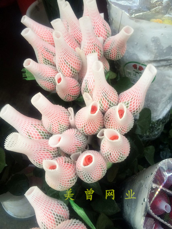 花束防護網套櫻桃網玫瑰花泡沫網套防震保護花蕾持久豔麗廠價直銷在類目 辦公設備/耗材/相關服務, 包裝設備/標牌及耗材, 包裹袋/編織袋中 - 來自Buy2taobao.com提供專業的淘寶代購服務