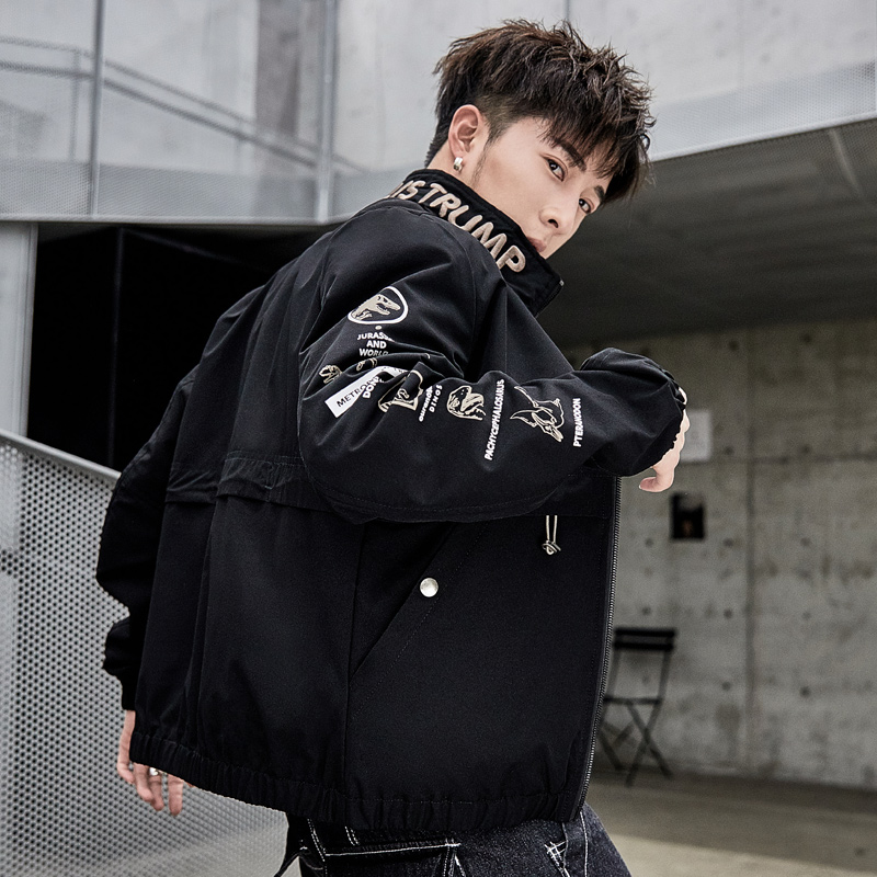 Senior high school student 2019 new pattern Korean Edition coat man Spring Trend Spring handsome CUHK Middle school student Early springin the Men's clothing, Jacket category - from Buy2taobao.com to provide professional Taobao agent buy service