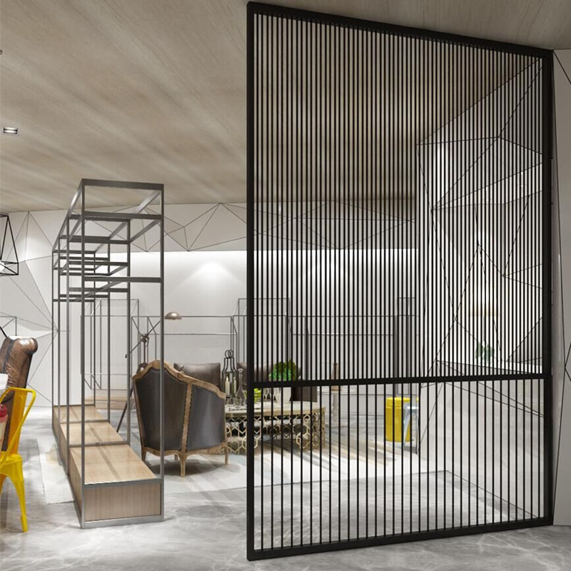北欧铁艺屏风隔断客厅小餐厅现代简约竖条茶楼装饰loft玄关隔断禅|msdalam kategori Perniagaan/perabot pejabat, perabot pejabat, panel dinding, dinding pejabat/terputus - dari Buy2taobao.com untuk memberikan perkhidmatan ejen Taobao profesional membeli