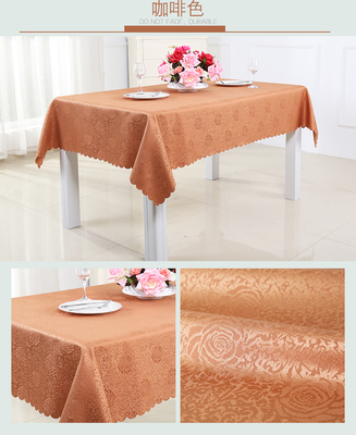 饭店桌布宴会婚庆大圆桌布酒店台布浅紫色布艺浪漫家用茶几方桌布